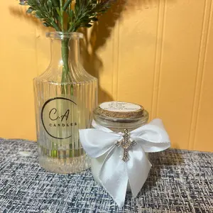 Baptism and first communion candle Aroma Decor Gift Lavender Scent Scented Decoration Perfume