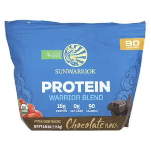 Sunwarrior Warrior Blend, Protein, Chocolate, 4.96 lb (2.25 kg)
