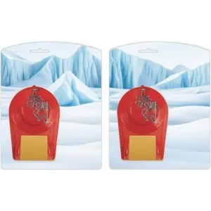 Red Toilet Flapper Replacement - Universal Fit for 2-Inch Valves - Durable Rubber Seal - Leak-Proof Design - Easy Installation - 2-Pack