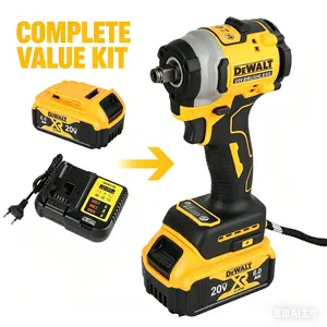 DEWALT DCF850 20V Lithium-Ion Brushless High-Torque Cordless Impact Wrench - Professional & DIY Tools & Hardware Power Tool