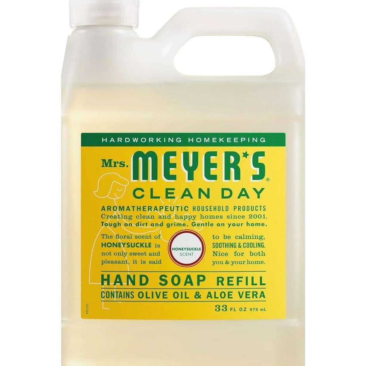 Mrs. Meyer's Clean Day Liquid Hand Soap Refill, Honeysuckle, 33 Oz