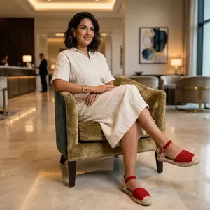 Crochet Espadrille Ankle Strap Flats – Summer Comfort Style