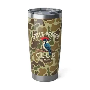 Camo Iconic Brand Tumbler Collection Of Little Pecker Club Bottomland Camo Hunting with Iconic Brands Various Options Vintage Travel Mug