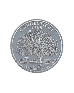 Connecticut State Quarter Magnet