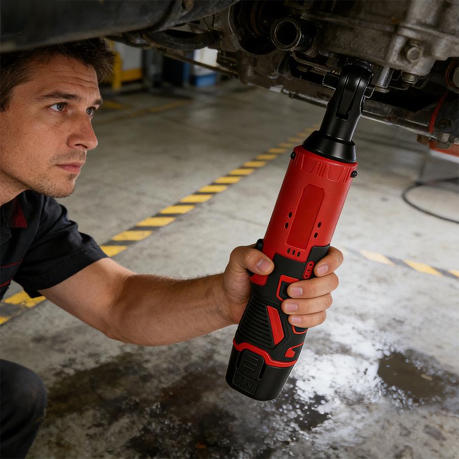 Electric Right Angle Wrench, 1 Count 45NM 3/8'' Ratchet Wrench, Removal Screw Nut Car Repair Tools, Power Tools, Cordless Power Tool Set, Power Tools, Cordless Torque Wrenches