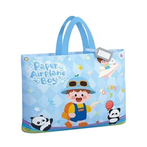 【Summer Vibes】Cute Cartoon Oxford Storage Tote - Medium Size, Dust-Proof, Waterproof, Heavy-Duty Moving Bag, Large Capacity Foldable Closet Organizer with Label Card, Durable Laundry Bag for Dorm & Travel, Boy: Medium Size Dust-Proof Storage Bag