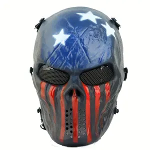 Full-Face Halloween Skull Mask - Realistic Game Prop & Movie Costume Accessory