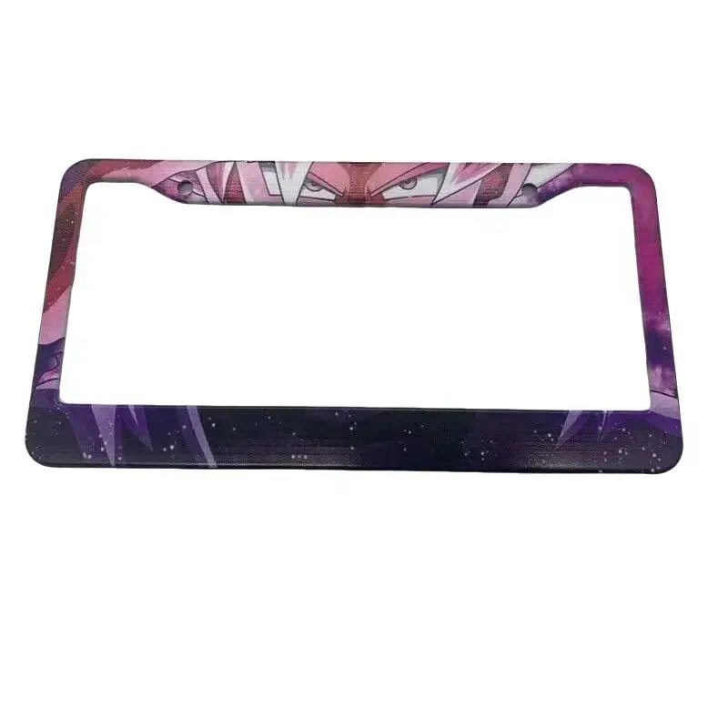 Super Saiyan Anime Aluminum Car License Plate Frame