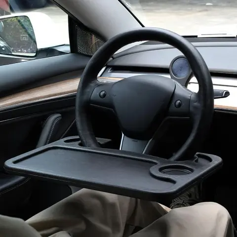 Car Steering Wheel Table, Multifunctional Portable Automotive Steering Wheel Desk, Car Interior Accessory Holder and Car Dining Tray, Car Accessories