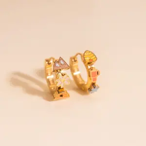 Utah 3D Huggie Hoop Earrings