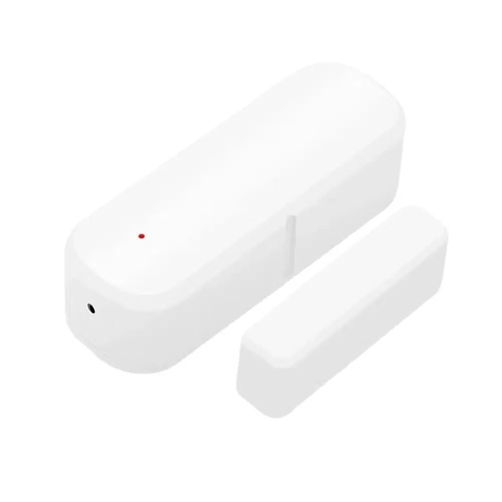 Tuya Smart WiFi Door Sensor (70 x 20 x 23 mm Ultra-Slim), Alexa-Enabled Home Security Alarm, Tuya App Remote Control, Discreet Mounting Peel-and-Stick Installation, Loud Alert, Real-Time Notifications, Automation Scenes for Front Doors, Cabinets