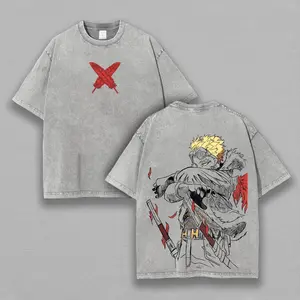 My Hero Academia Hawks Printed Unisex Washed T-Shirt b35