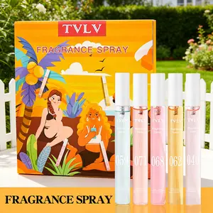 TVLV 5Pcs Mini Fragrance Spray Set - Portable Long-Lasting Summer Scent Fragrance Discovery Set Fragrance Sets