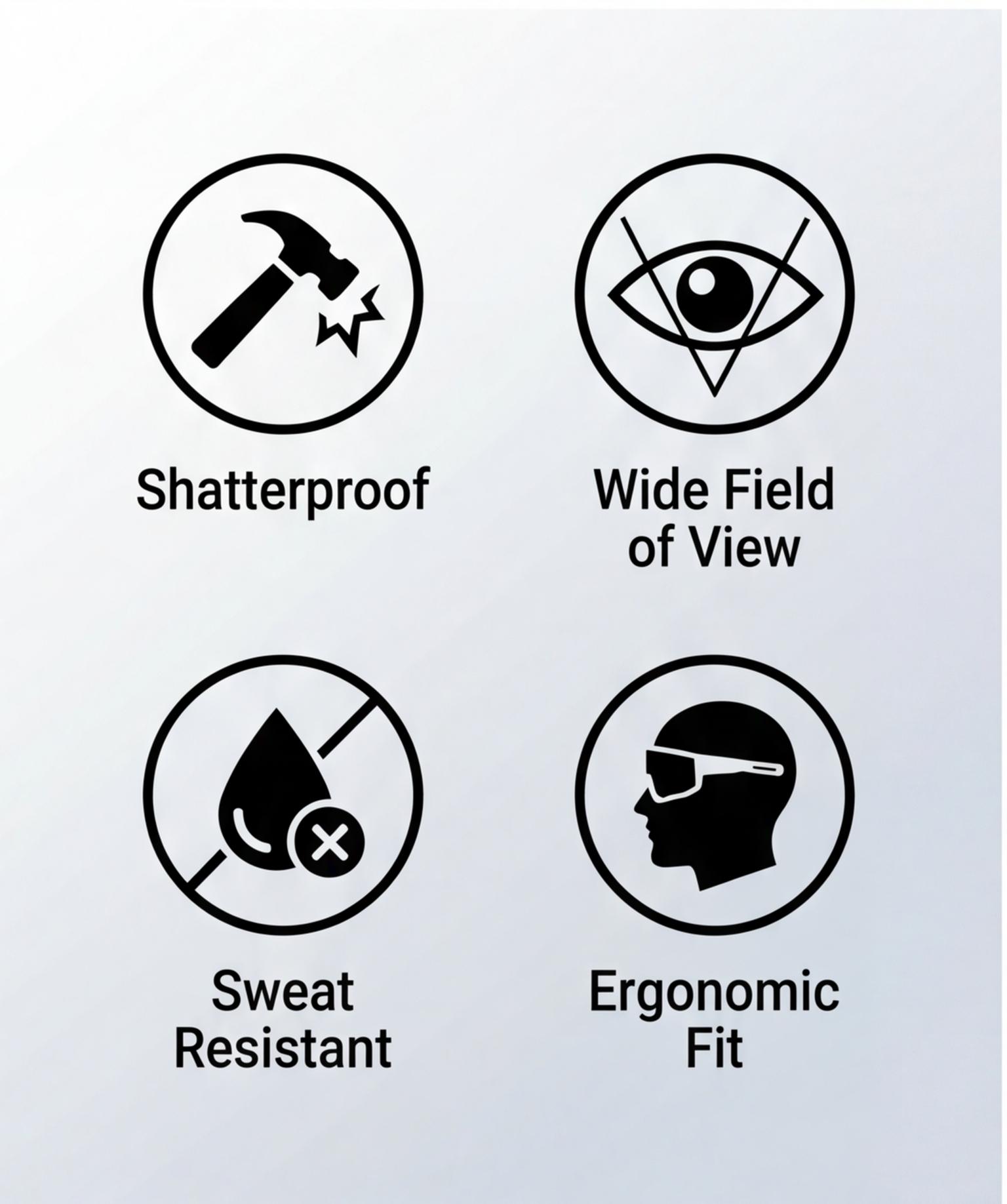 Men's and women's safety protective glasses, featuring anti-fog and scratch-resistant surround lenses, adjustable temple and nose pads - certified protective glasses by ANSI Z87, with 100% UV protection function. Men's and women's safety protective glasses, featuring anti-fog and scratch-resistant surround lenses, adjustable temple and nose pads - certified protective glasses by ANSI Z87, with 100% UV protection function.