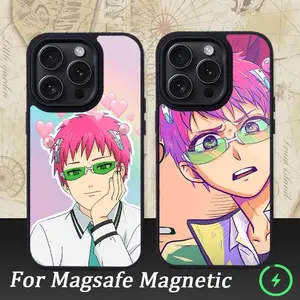 Anime S-Saiki K-Kusuo  Phone Case For iPhone 15 14 13 12 11 Pro Max Plus Magnetic for Macsafe Cases Cover