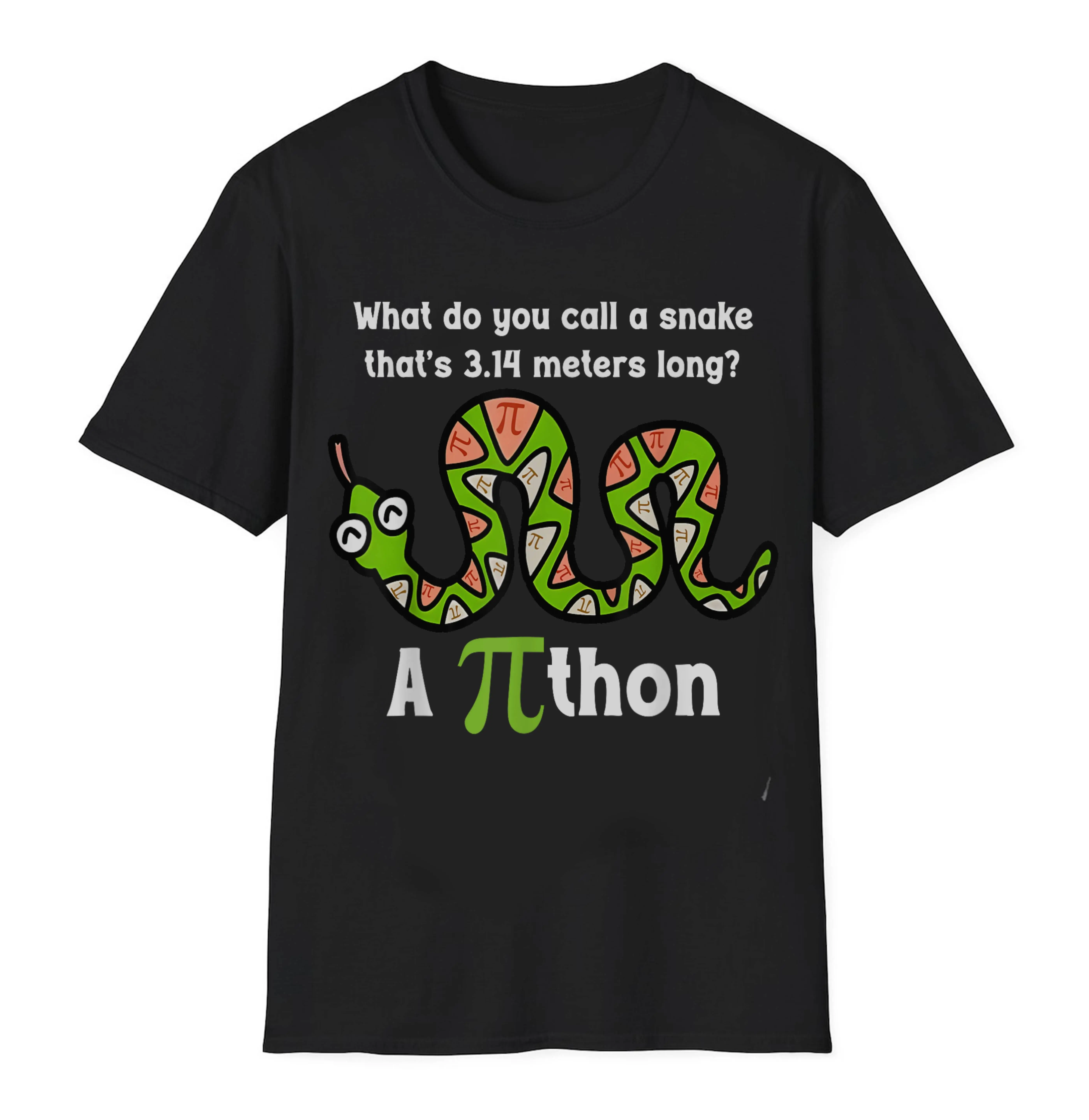 Funny Pi Day 3.14 Pithon Python Math Teachers Students Joke Unisex T-Shirt Gift for Men and Women