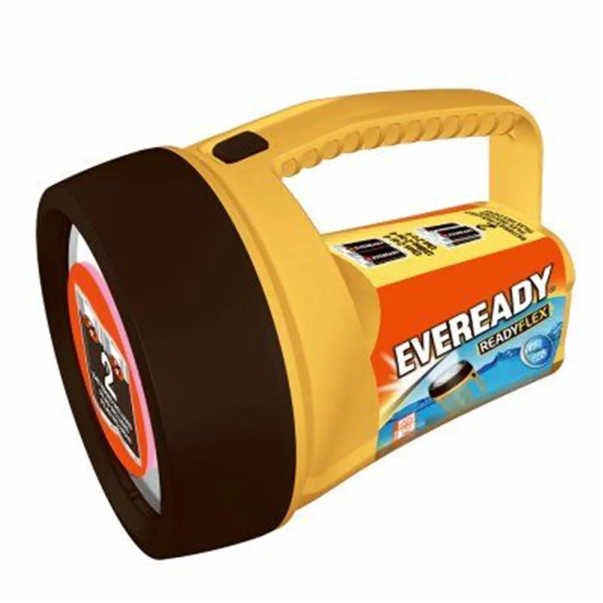 212 MAIN Eveready Battery-Powered LED Floating Lantern, Yellow & Black, Outdoor Lighting for Camping & Hiking