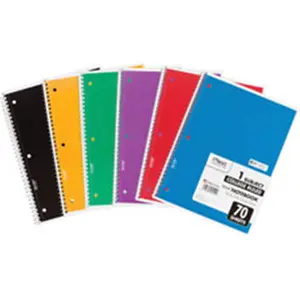 Mead  One-Subject Spiral Notebook, Assorted Color