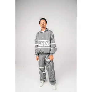 Grey Windbreaker Set