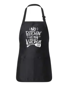 No Bitchin In My Kitchen - Baking Chef Cooking Apron, Versatile Design with adjustable strap