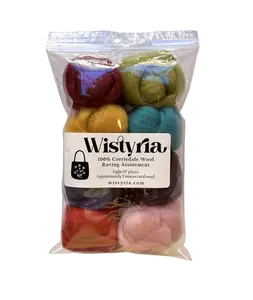 Wistyria Editions 8pk Designer .25oz Wool Roving W899R