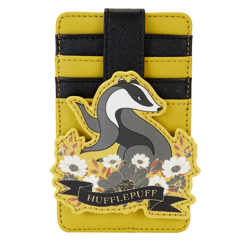 Harry Potter Hufflepuff House Floral Tattoo Card Holder