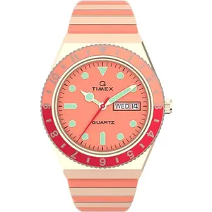 Timex Q Malibu Rose Gold/Pink Two-Tone Ladies Watch TW2V38600