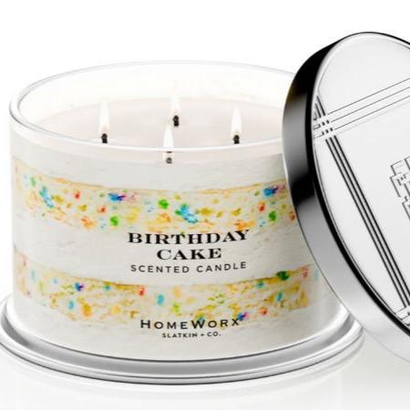 Homeworx by Slatkin + Co. S/2 18oz Birthday Cake