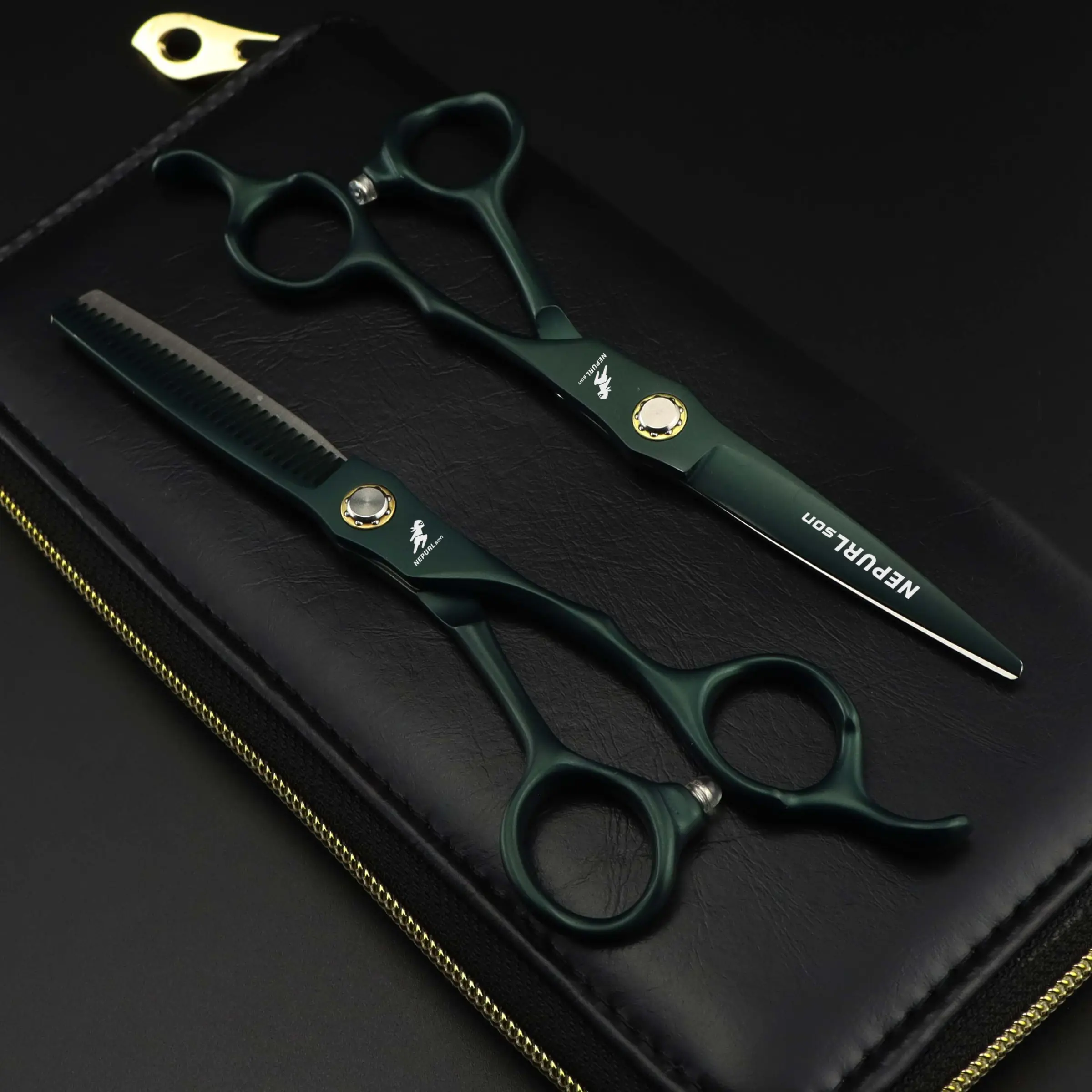 6.0 Inch High-End Hairdressing Scissors, 440C Stainless Steel, Cutting and Thinning Shears, Comfortable Handle Design, Reduces Hand Fatigue, Haircare Equipment, Barber Supplies, Hair Cutter