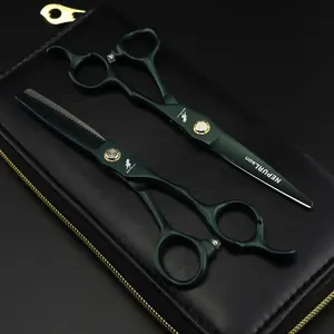 6.0 Inch High-End Hairdressing Scissors, 440C Stainless Steel, Cutting and Thinning Shears, Comfortable Handle Design, Reduces Hand Fatigue