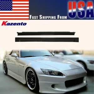 For Honda S2000 Coupe 2Dr JS Style Carbon Fiber Side Skirts Splitter Body Kits US WAREHOUSE CLEARANCE SALE