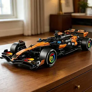 2026 New 1675Pcs Orange Technic Racing Car Building Block Model 42228, Assembly Vehicle Bricks Toy, Gift for Kids Boys Girls, Home Decoration Collectible