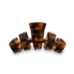 TELETIES - Tortoise - Medium - Classic Hair Claw - Strong Grip
