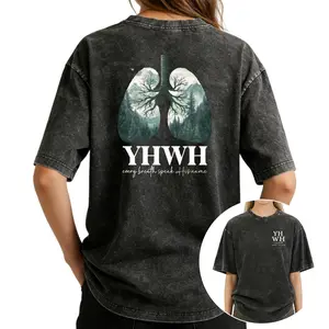 Yahweh Shirt – Casual Washed Tee for Adults, Christian Unisex Style