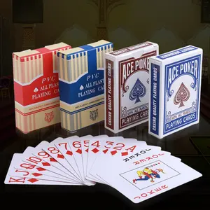 Waterproof Playing Cards, Poker Size Standard Index, Canasta Card Game, Blue and, Durable Waterproof Design, Perfect for All-Weather Use