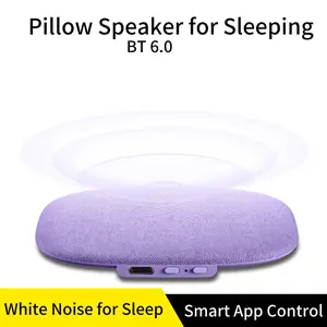 Riksoin Sleep Pillow Speaker for Sleeping Bluetooth Pillow Speakers with White Noise Machine Timer,Under Pillow for Sleeping,Sleep Music, 30H Playtime, Travel Essential, Birthday Gifts