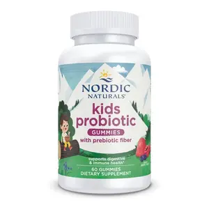 Nordic Naturals Kids Probiotic Gummies - 1.5 Billion Live Cultures, 60 Count