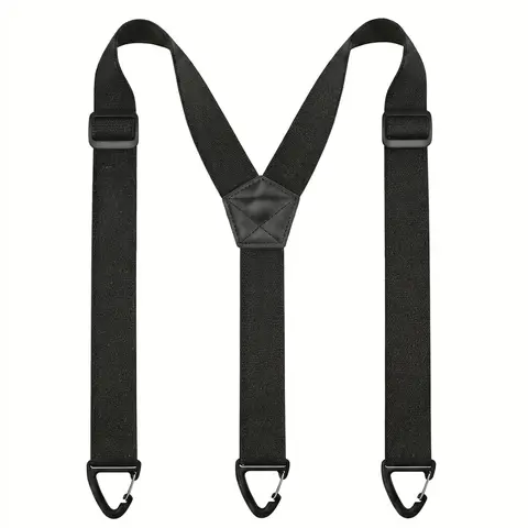 KPQLQ Hidden Suspenders for Men & Women Under-Clothing Adjustable No-Slip Straps 3 Snap Loop Design (1.5" Wide) Clip