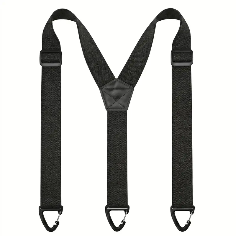 KPQLQ Hidden Suspenders for Men & Women Under-Clothing Adjustable No-Slip Straps 3 Snap Loop Design (1.5" Wide) Clip