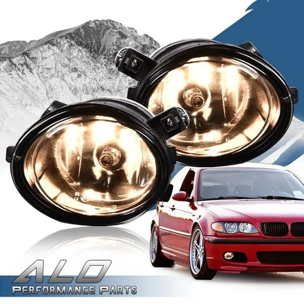 Bumper Fog Lights W/ Bulbs Fit For 01-05 BMW E46 3 Series M3 / 00-03 M5 Pair