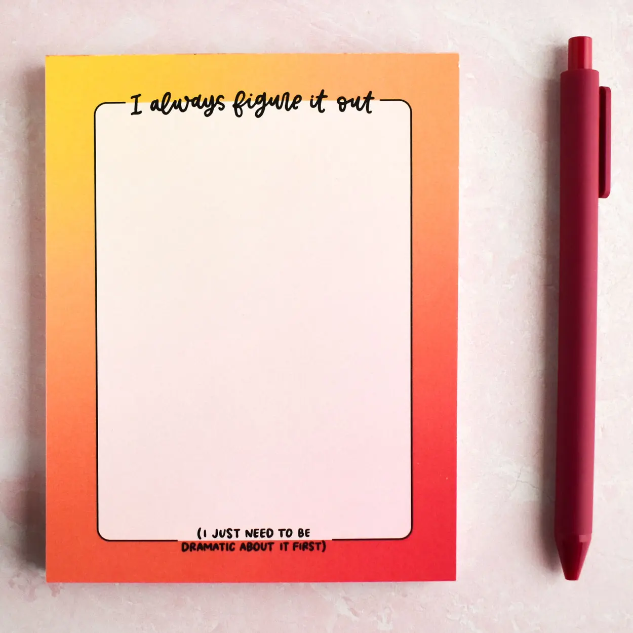 Figure It Out / Dramatic About It Notepad