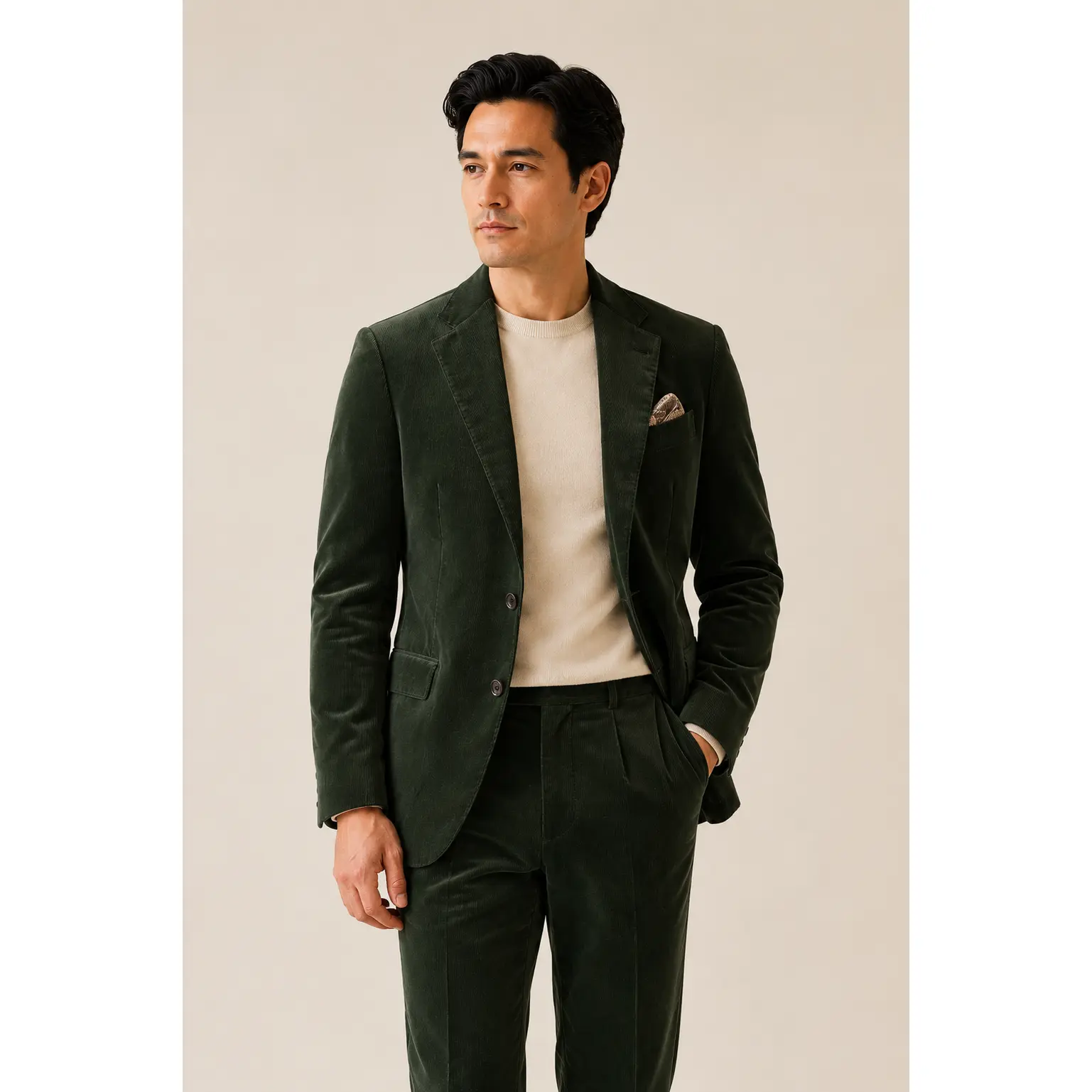 Forest Green Corduroy Suit