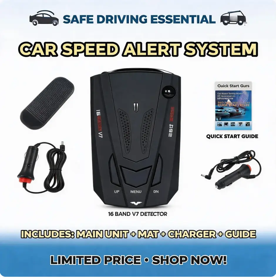 Portable Car Dashboard Speed Gauge HUD Accessory, Universal Digital Vehicle Speed Display, No Complex Wiring Easy Setup, Steady Readout for Daily Commute, Reliable Driving Accessory for Most Car Models