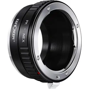 K&F Concept PK K Mount Lens to Sony NEX E-Mount Lens Adapter, Compatible with Sony NEX-3 NEX-3C NEX-3N NEX-5 NEX-5C NEX-5N NEX-5R NEX-5T NEX-6 NEX-7 NEX-F3 NEX-VG10 VG20