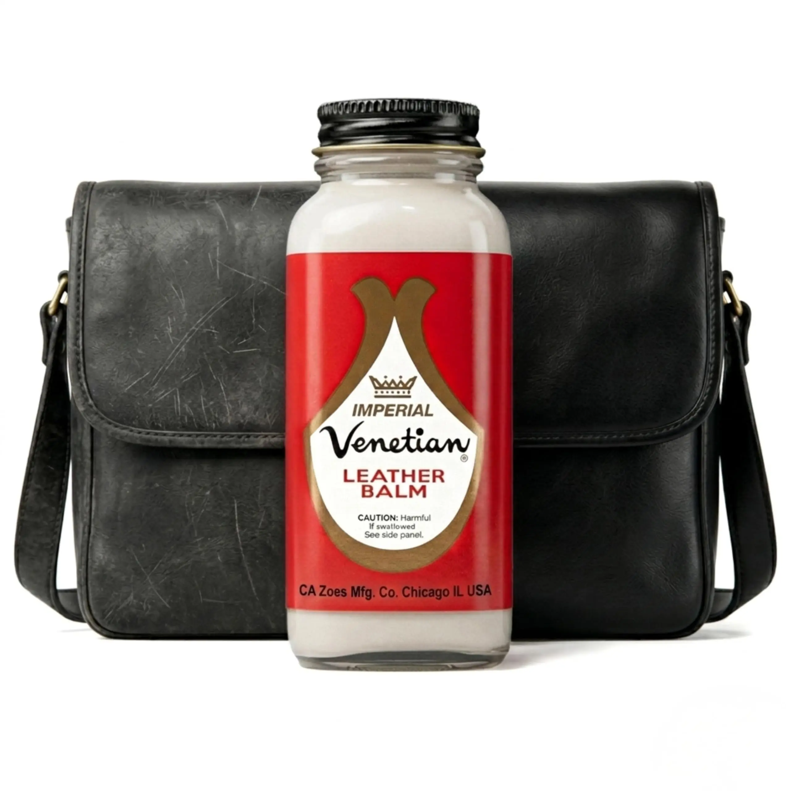 Venetian Imperial Leather Balm - Leather Conditioner for Shoes, Boots, Bags, Couches, & More- 4oz- Made in USA Since 1907