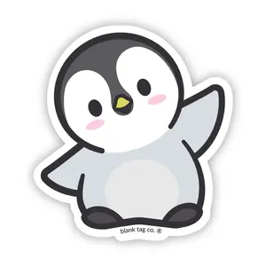 Blank Tag Co.® Penguin Waterproof Sticker