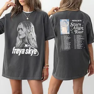 2 sided Freya Skye Stars Align Tour Concert Comfort Colors T-Shirt, Music Festival Tee