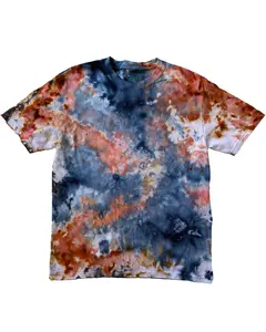 ICE DYED T-SHIRT Redblue Agate