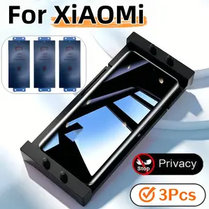 3-Pack Xiaomi Screen Protectors, Anti-Spy Ceramic Film, Easy Install, Scratch-Resistant, Durable Protection, Includes Installation Tools