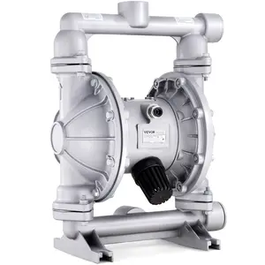 fathersdaygift VEVOR Air Operated Double Diaphragm Pump, 44GPM, Max 115PSI Air Waste Oil Pneumatic Transfer Pump with 2 Extra Diaphragms, 1-1/2 inch Inlet Outlet Aluminum Alloy Diaphragm Pump for Diesel Grease Oil